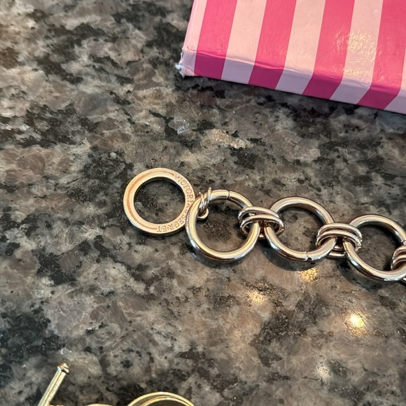 Victoria secret bracelet and gold tone bracelet - Picture 2 of 6